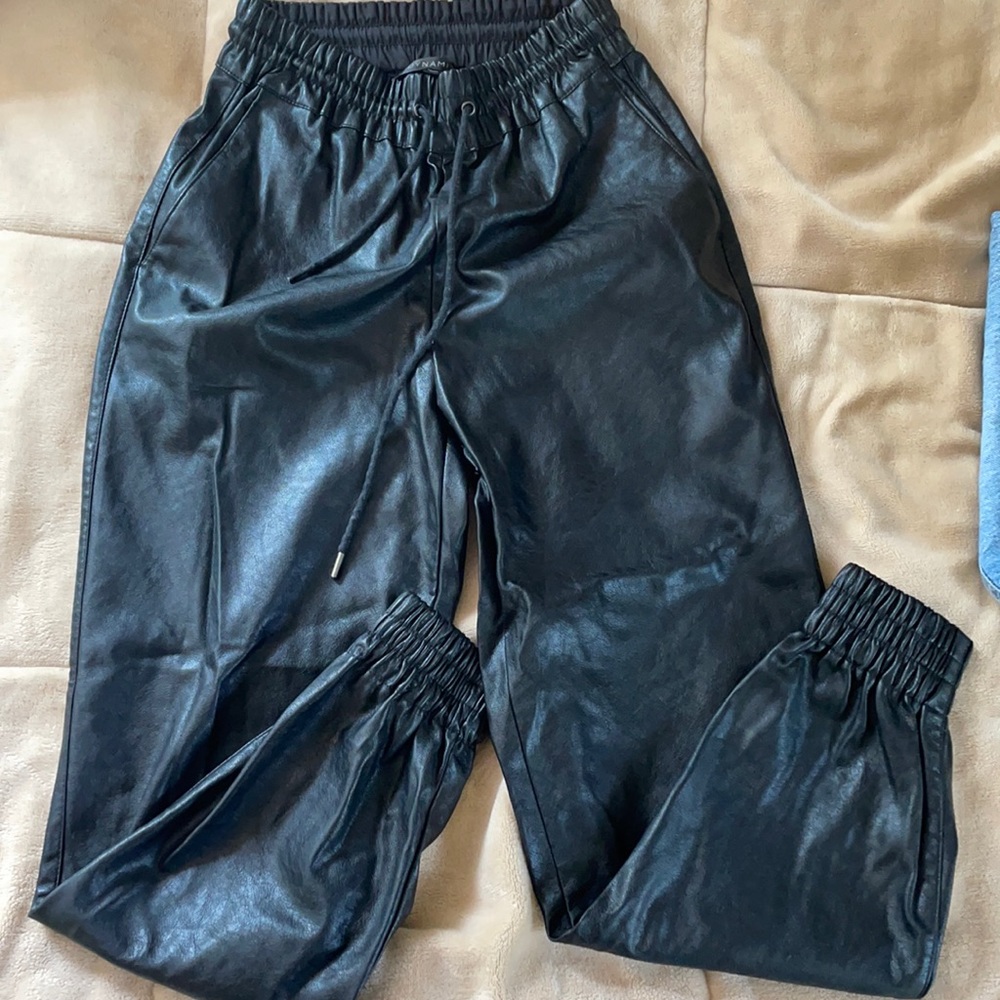 Dynamite jogger leather pants